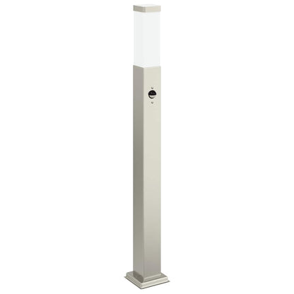 Pollerleuchten mit Sensor 3 Stk. 80 cm Edelstahl IP44