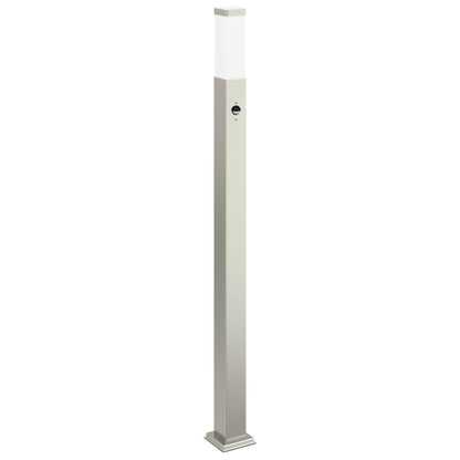 Pollerleuchten mit Sensor 3 Stk. 110 cm Edelstahl IP44
