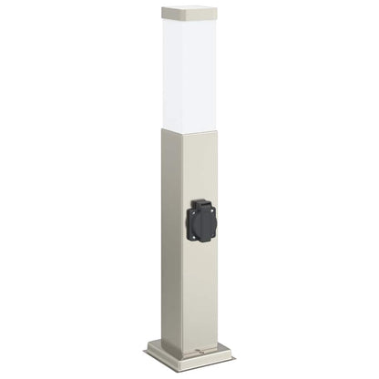 Pollerleuchte mit Auslass 50 cm Edelstahl IP44
