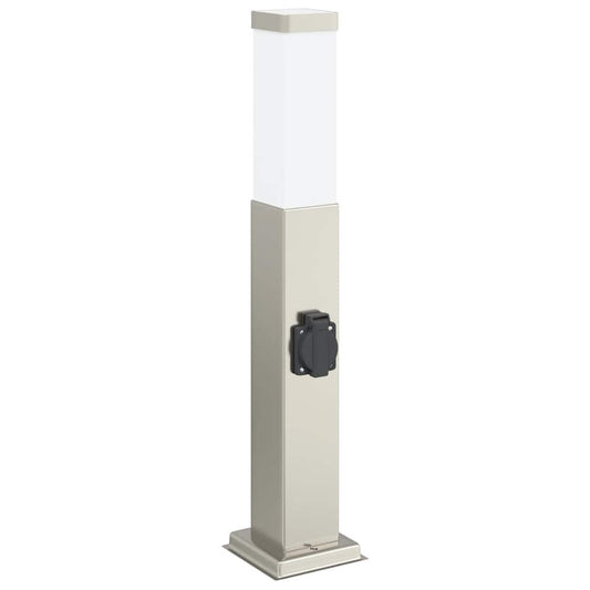 Pollerleuchte mit Auslass 50 cm Edelstahl IP44