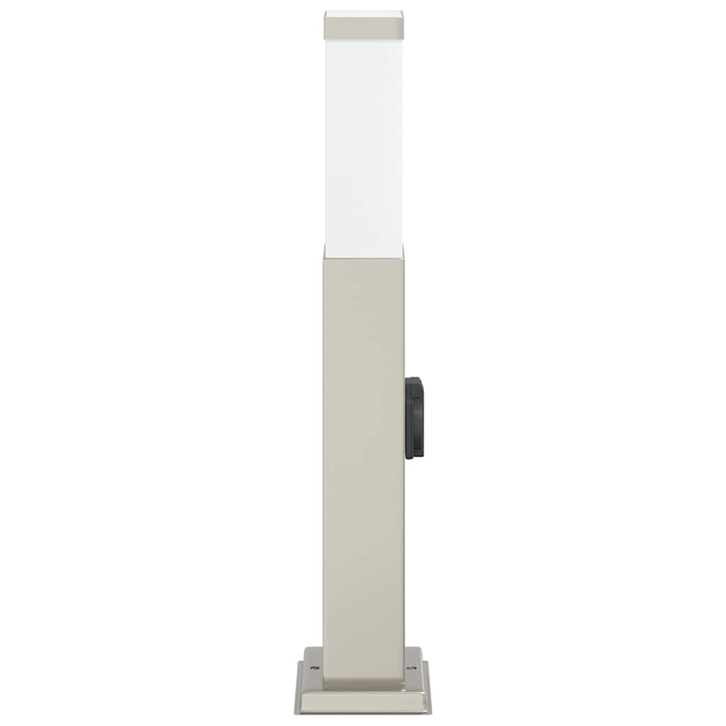 Pollerleuchte mit Auslass 50 cm Edelstahl IP44