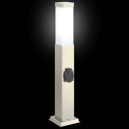 Pollerleuchte mit Auslass 50 cm Edelstahl IP44