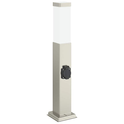 Pollerleuchten mit Auslass 3 Stk. 50 cm Edelstahl IP44