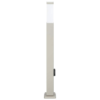 Pollerleuchte mit Auslass 80 cm Edelstahl IP44