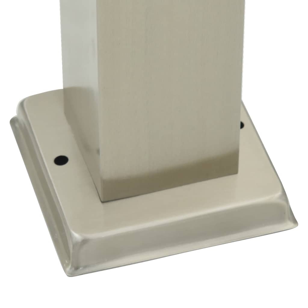 Pollerleuchte mit Auslass 80 cm Edelstahl IP44