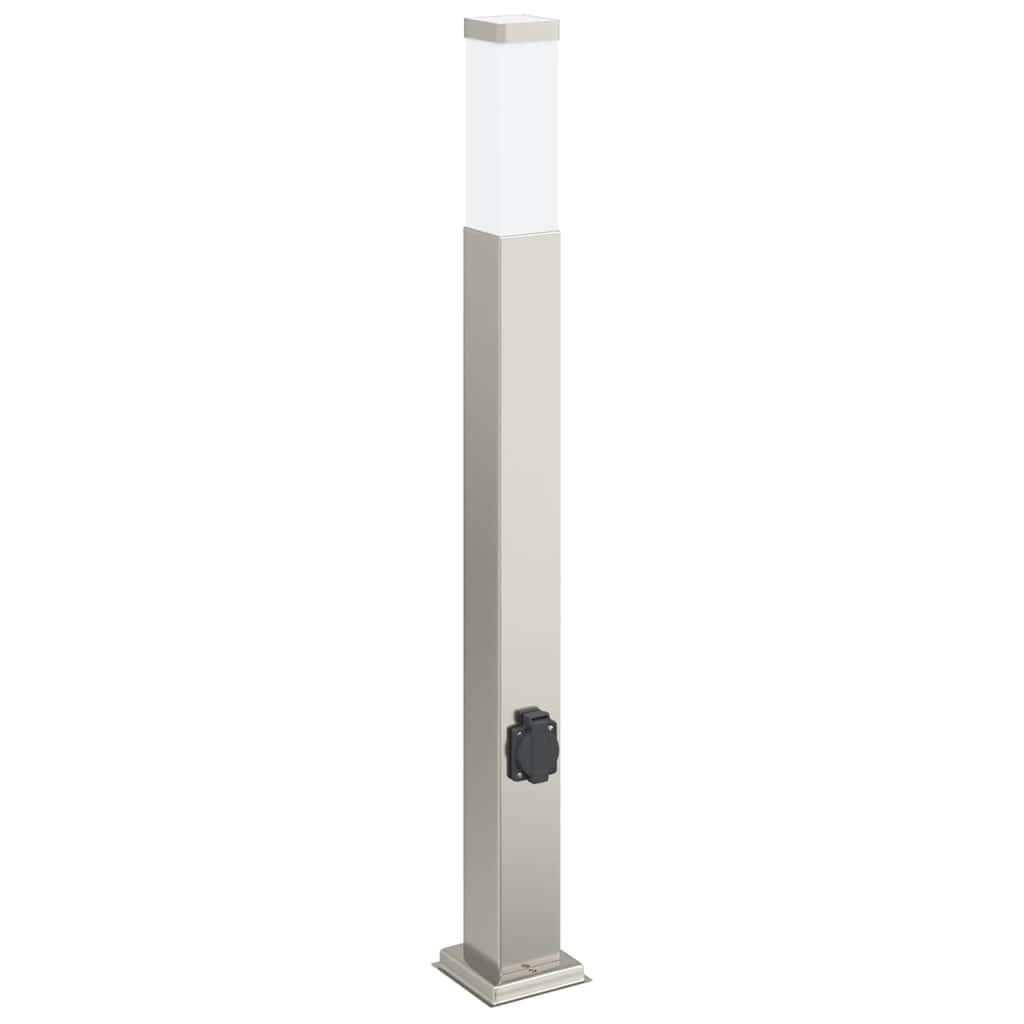Pollerleuchten mit Auslass 3 Stk. 80 cm Edelstahl IP44