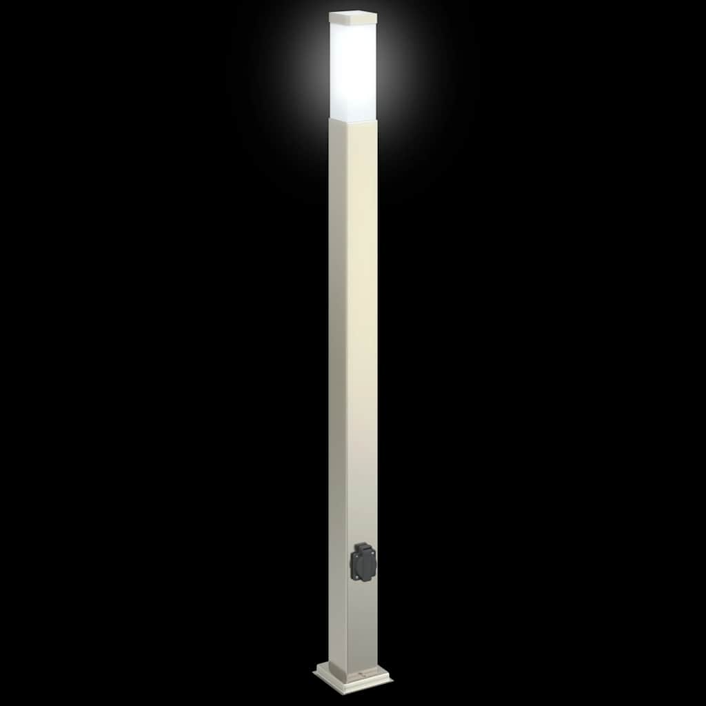 Pollerleuchte mit Auslass 110 cm Edelstahl IP44
