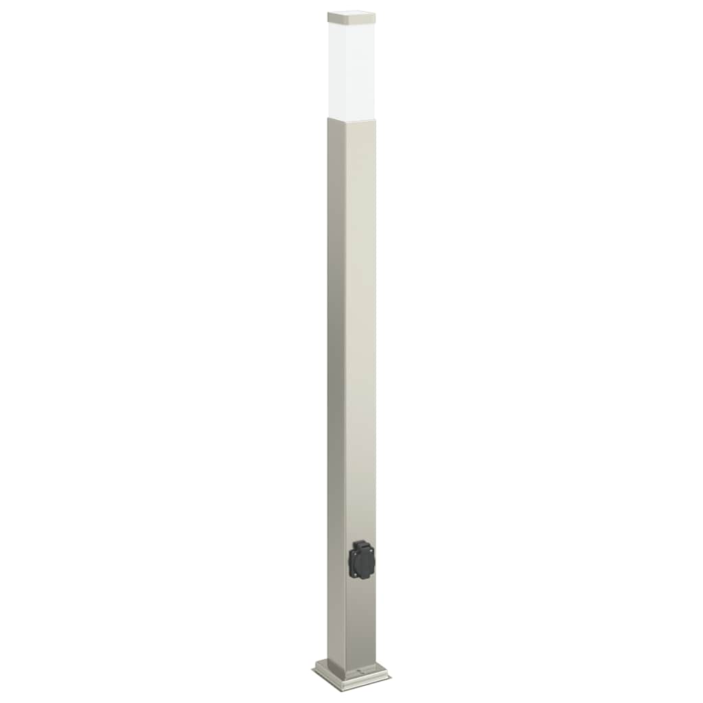 Pollerleuchten mit Auslass 3 Stk. 110 cm Edelstahl IP44