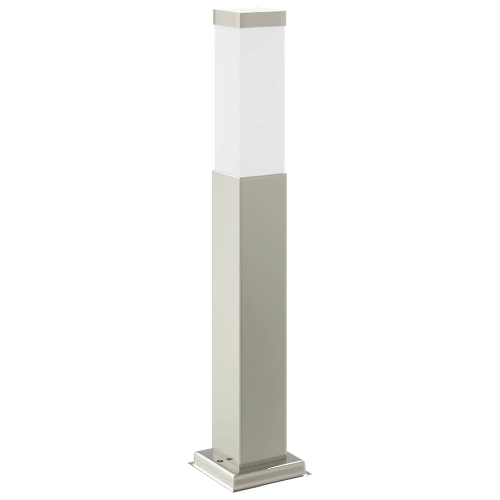 Pollerleuchte mit Sensor und Steckdose 50 cm Edelstahl IP44