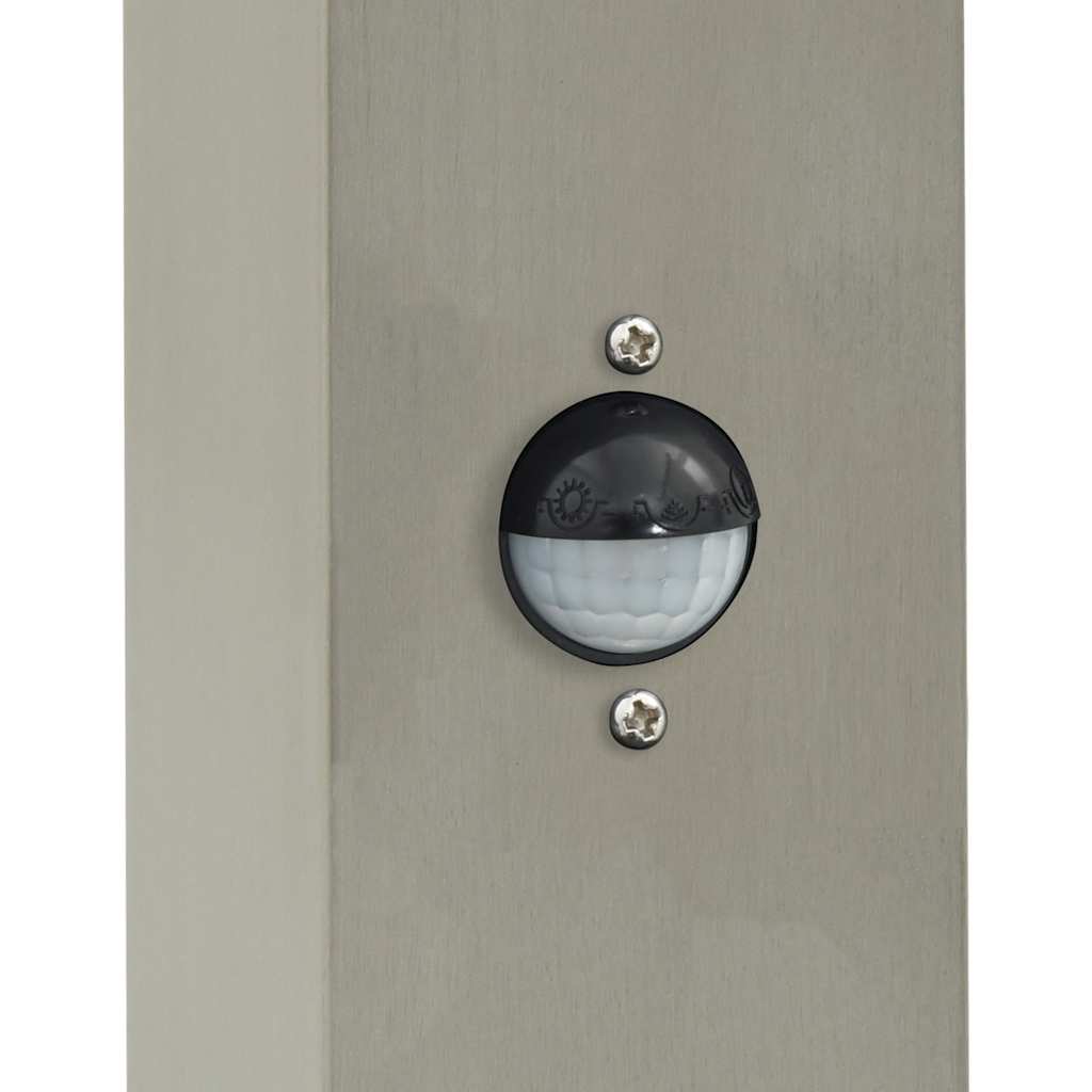 Pollerleuchten mit Sensor&Steckdose 3 Stk. 50 cm Edelstahl IP44