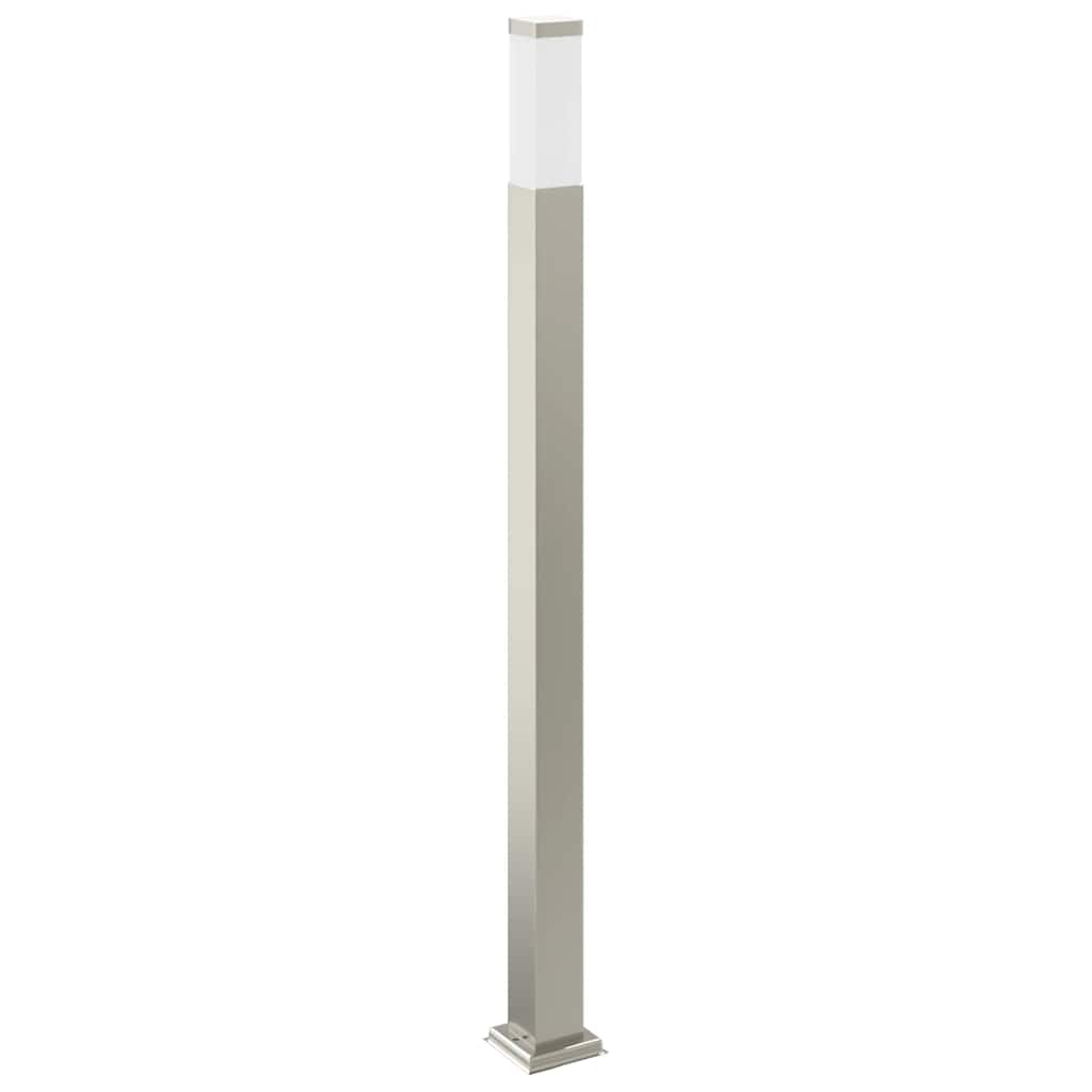 Pollerleuchte mit Sensor und Steckdose 110 cm Edelstahl IP44