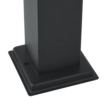 Pollerleuchten 3 Stück 80 cm Schwarz IP44