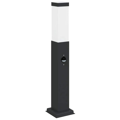 Pollerleuchte mit Sensor 50 cm Schwarz IP44