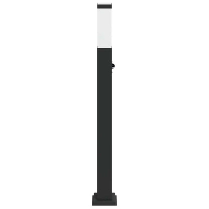 Pollerleuchte mit Sensor 80 cm Schwarz IP44