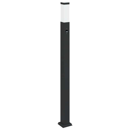 Pollerleuchte mit Sensor 110 cm Schwarz IP44