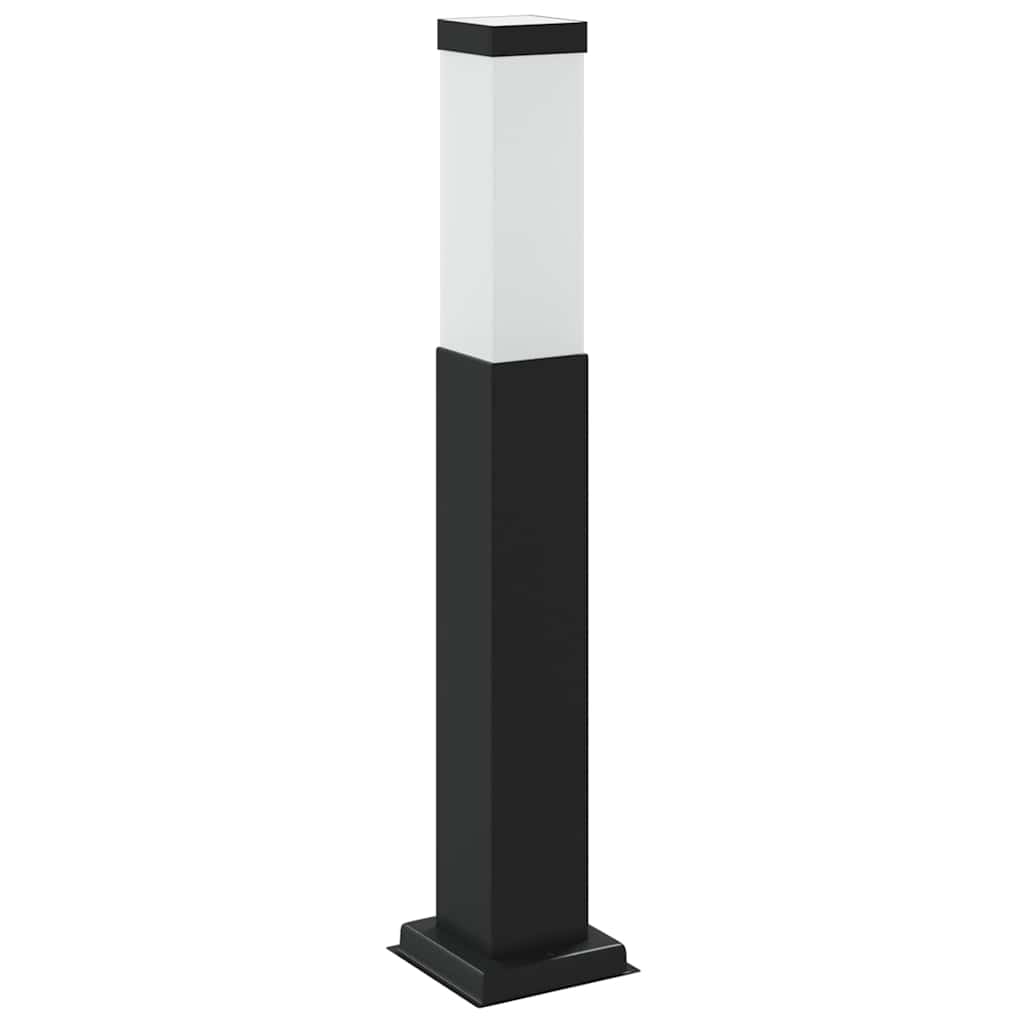 Pollerleuchte mit Auslass 50 cm Schwarz IP44