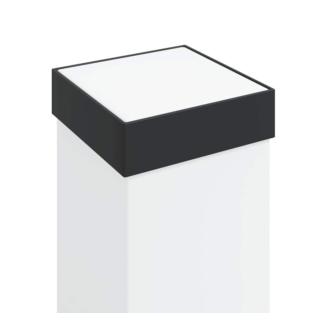 Pollerleuchten mit Steckdose 3 Stk. 50 cm Schwarz IP44
