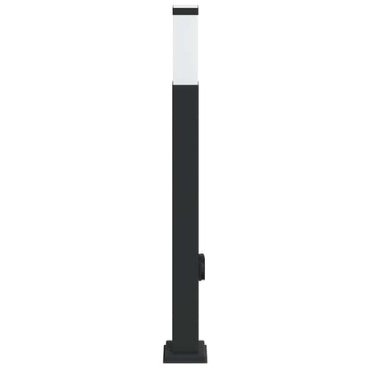 Pollerleuchte mit Auslass 80 cm Schwarz IP44