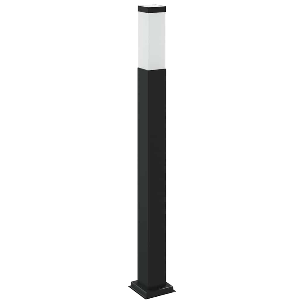 Pollerleuchte mit Auslass 80 cm Schwarz IP44
