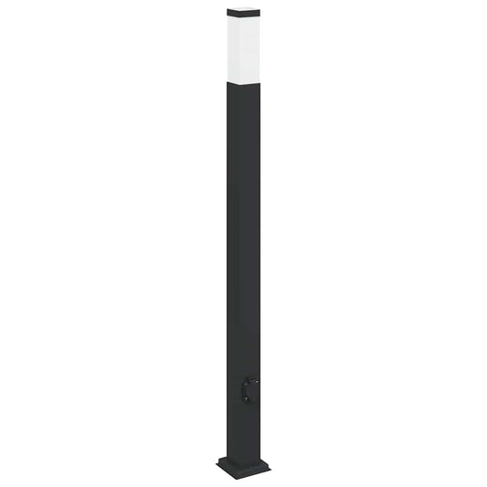 Pollerleuchte mit Auslass 110 cm Schwarz IP44