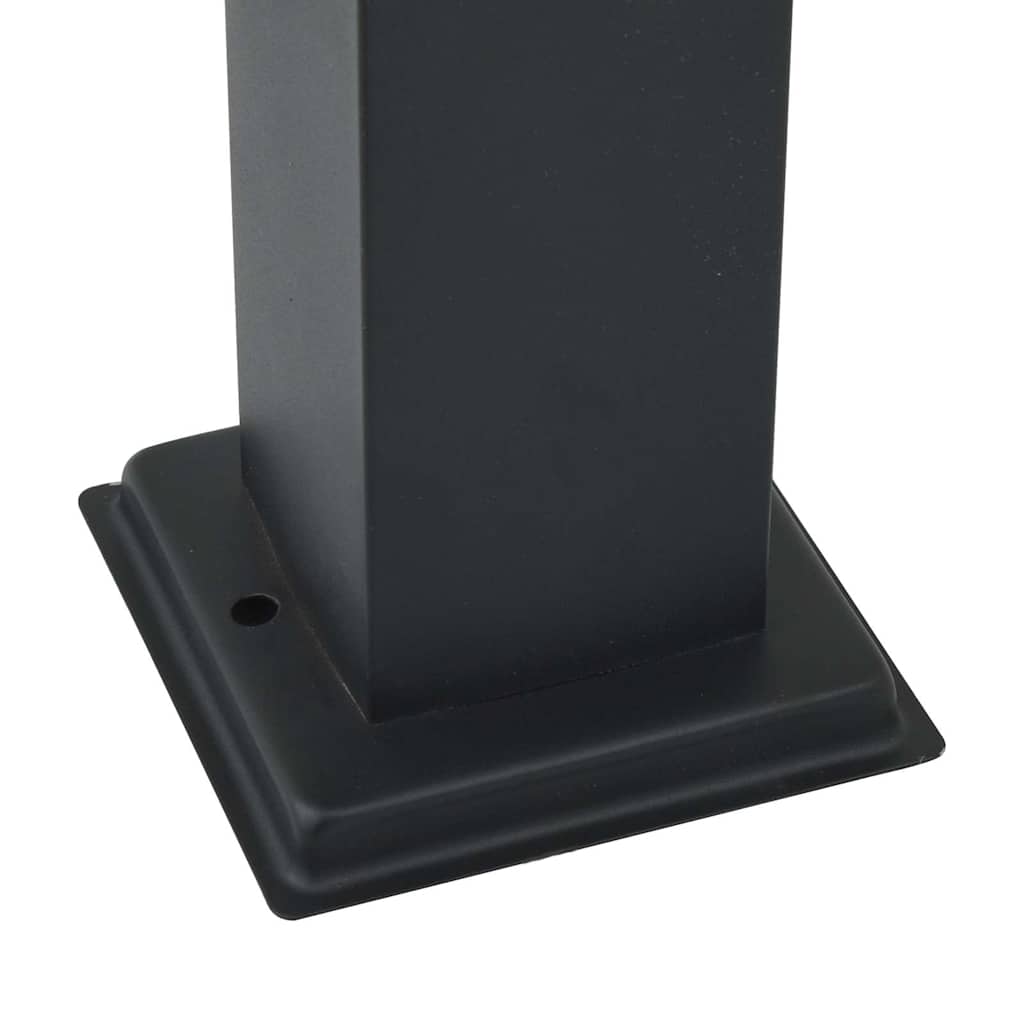 Pollerleuchte mit Auslass 110 cm Schwarz IP44