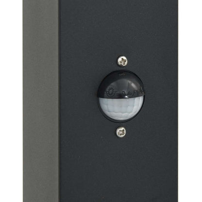 Pollerleuchten mit Sensor&Steckdose 3 Stk. 110 cm Schwarz IP44
