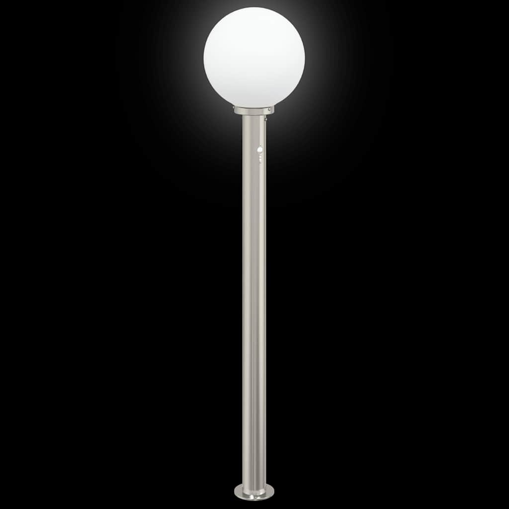 Pollerleuchten mit Sensor 3 Stk. 120 cm Edelstahl IP44