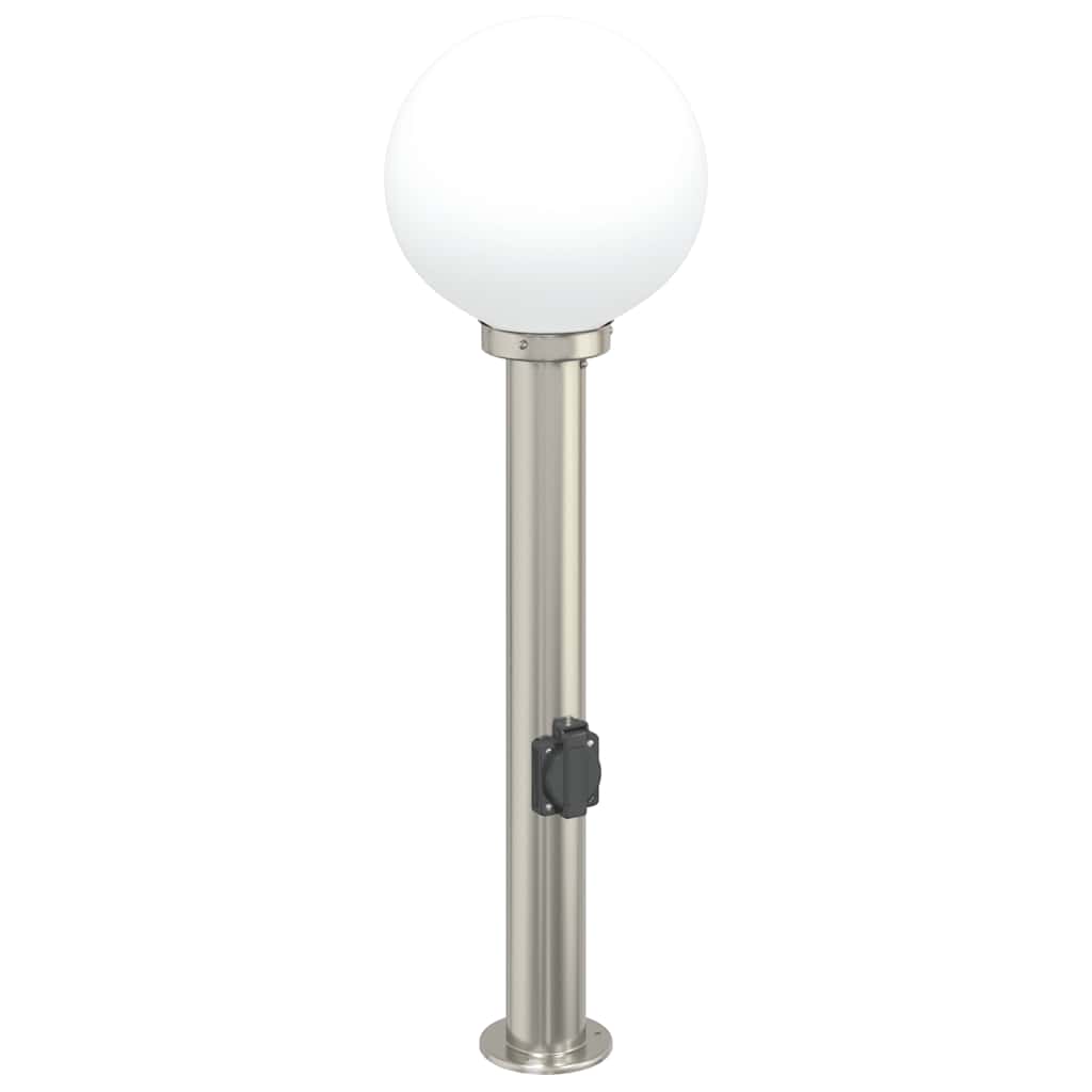 Pollerleuchte mit Auslass 80 cm Edelstahl IP44