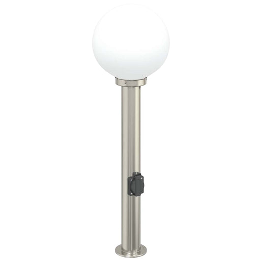 Pollerleuchte mit Auslass 80 cm Edelstahl IP44