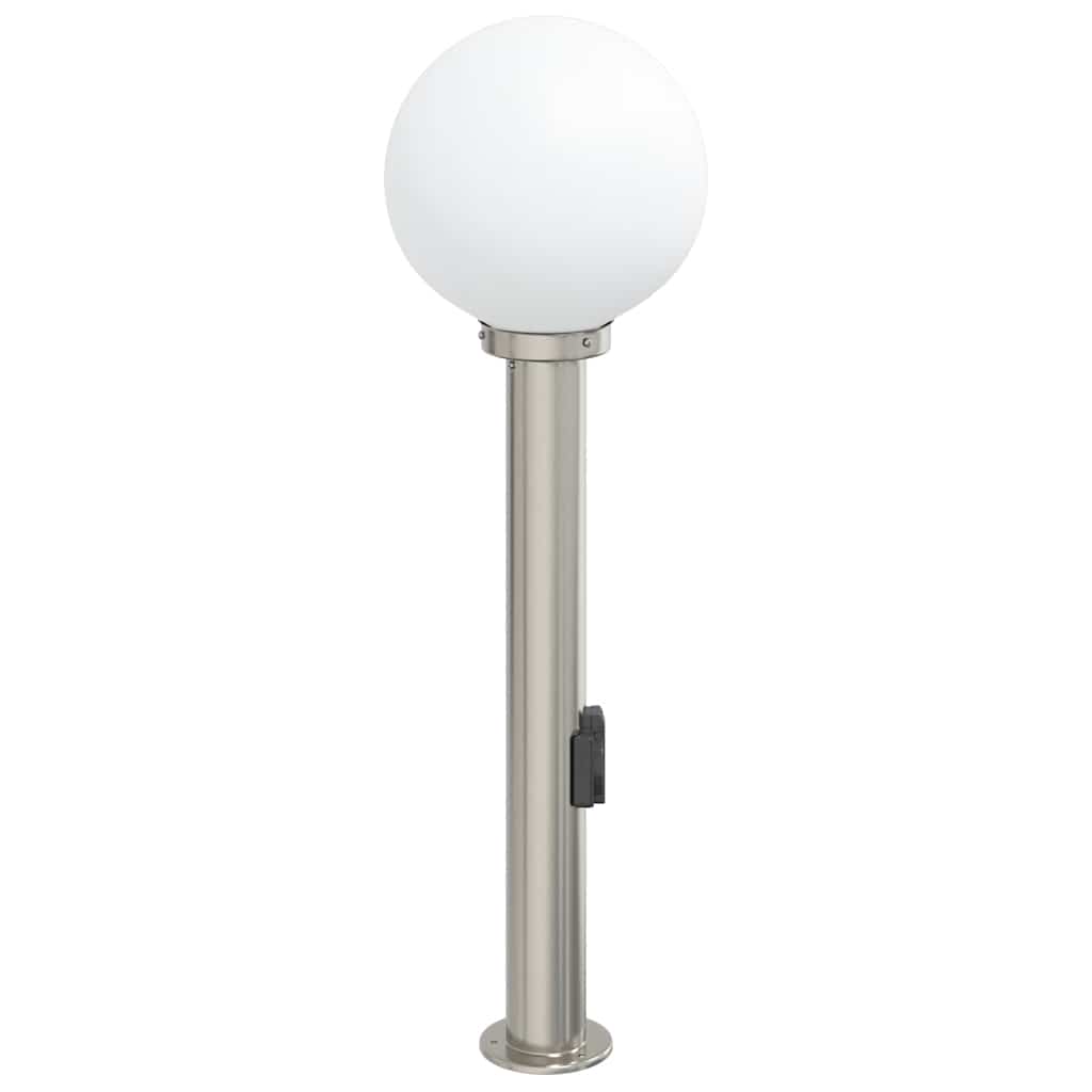 Pollerleuchte mit Auslass 80 cm Edelstahl IP44