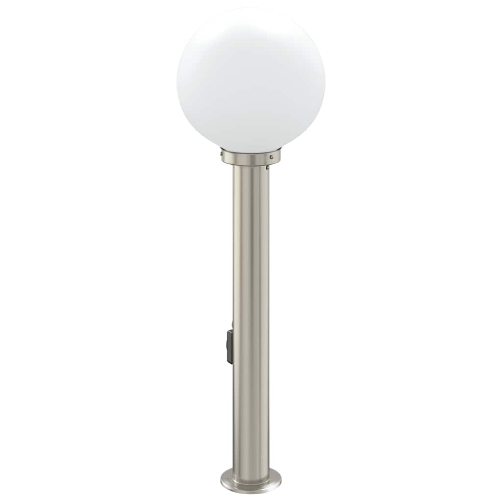 Pollerleuchte mit Auslass 80 cm Edelstahl IP44