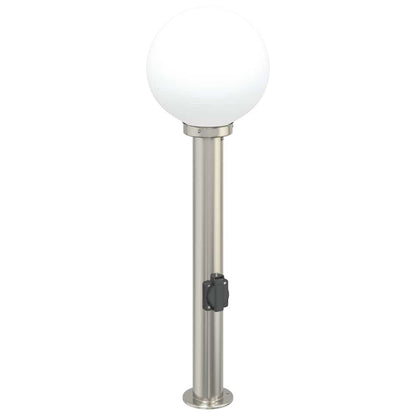 Pollerleuchten mit Auslass 3 Stk. 80 cm Edelstahl IP44