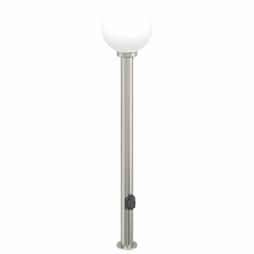 Pollerleuchte mit Auslass 120 cm Edelstahl IP44
