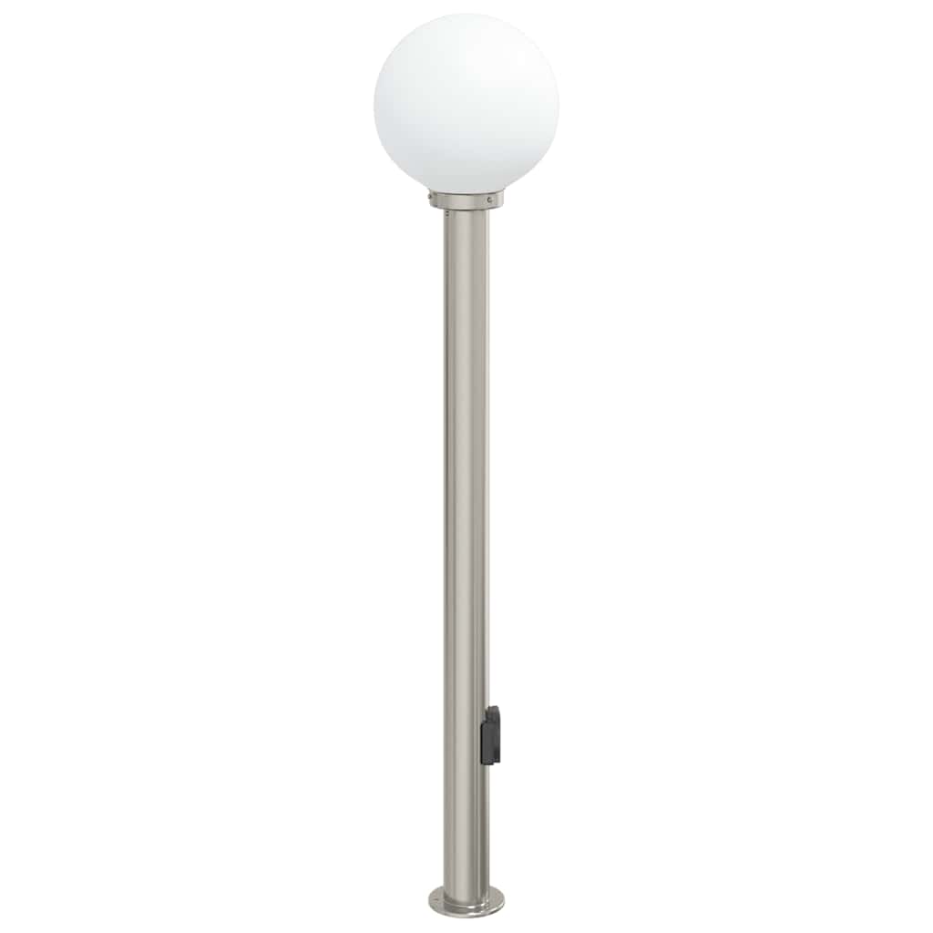 Pollerleuchte mit Auslass 120 cm Edelstahl IP44