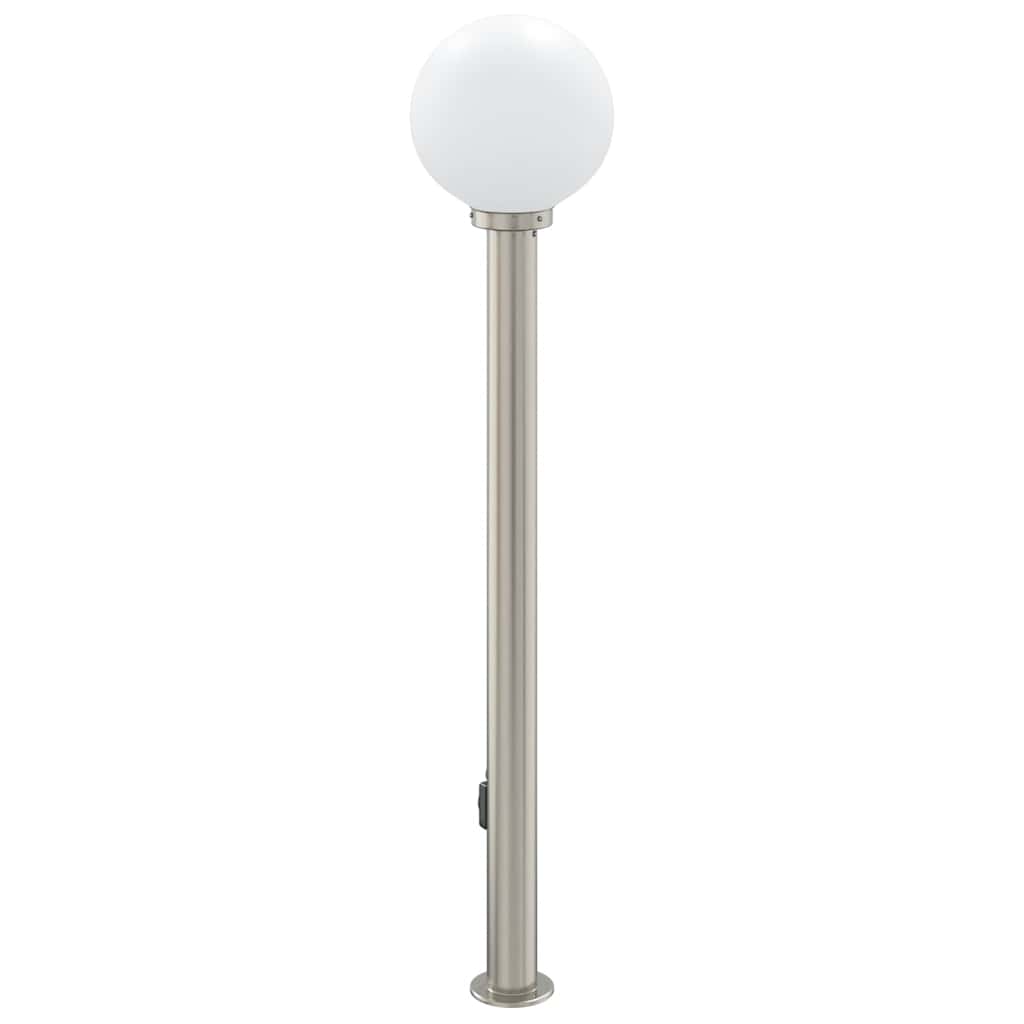 Pollerleuchte mit Auslass 120 cm Edelstahl IP44