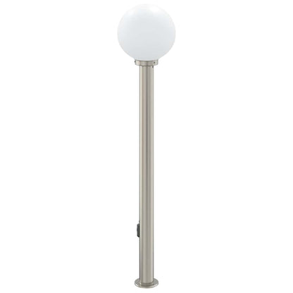 Pollerleuchte mit Auslass 120 cm Edelstahl IP44