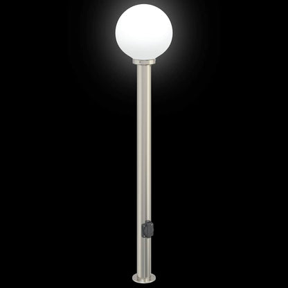 Pollerleuchte mit Auslass 120 cm Edelstahl IP44