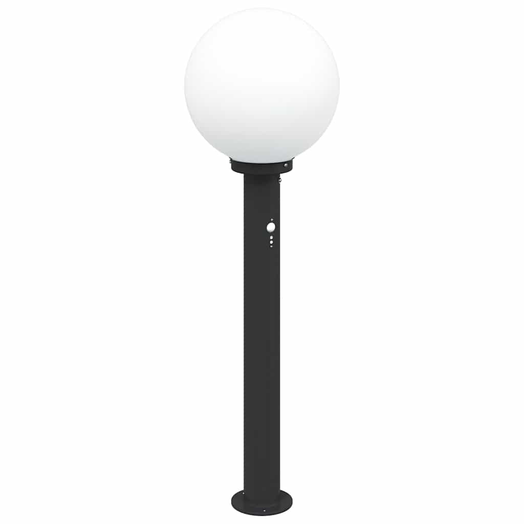 Pollerleuchte mit Sensor 80 cm Schwarz IP44
