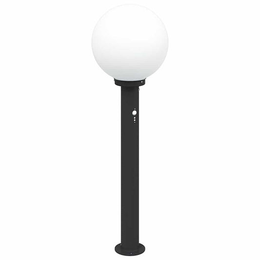 Pollerleuchte mit Sensor 80 cm Schwarz IP44
