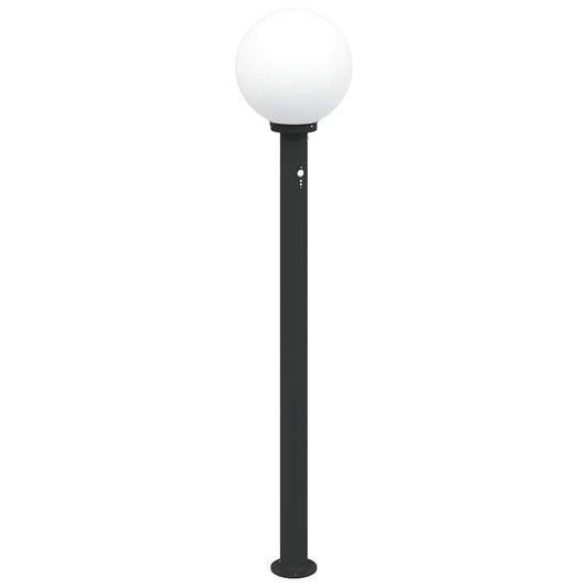 Pollerleuchte mit Sensor 120 cm Schwarz IP44