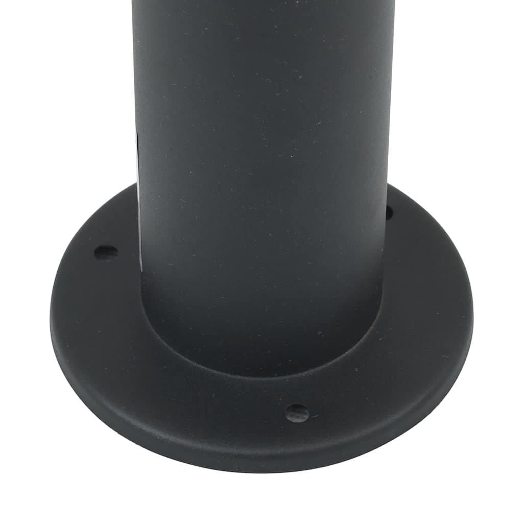 Pollerleuchte mit Auslass 80 cm Schwarz IP44