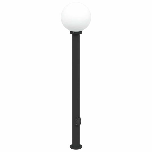 Pollerleuchte mit Auslass 120 cm Schwarz IP44