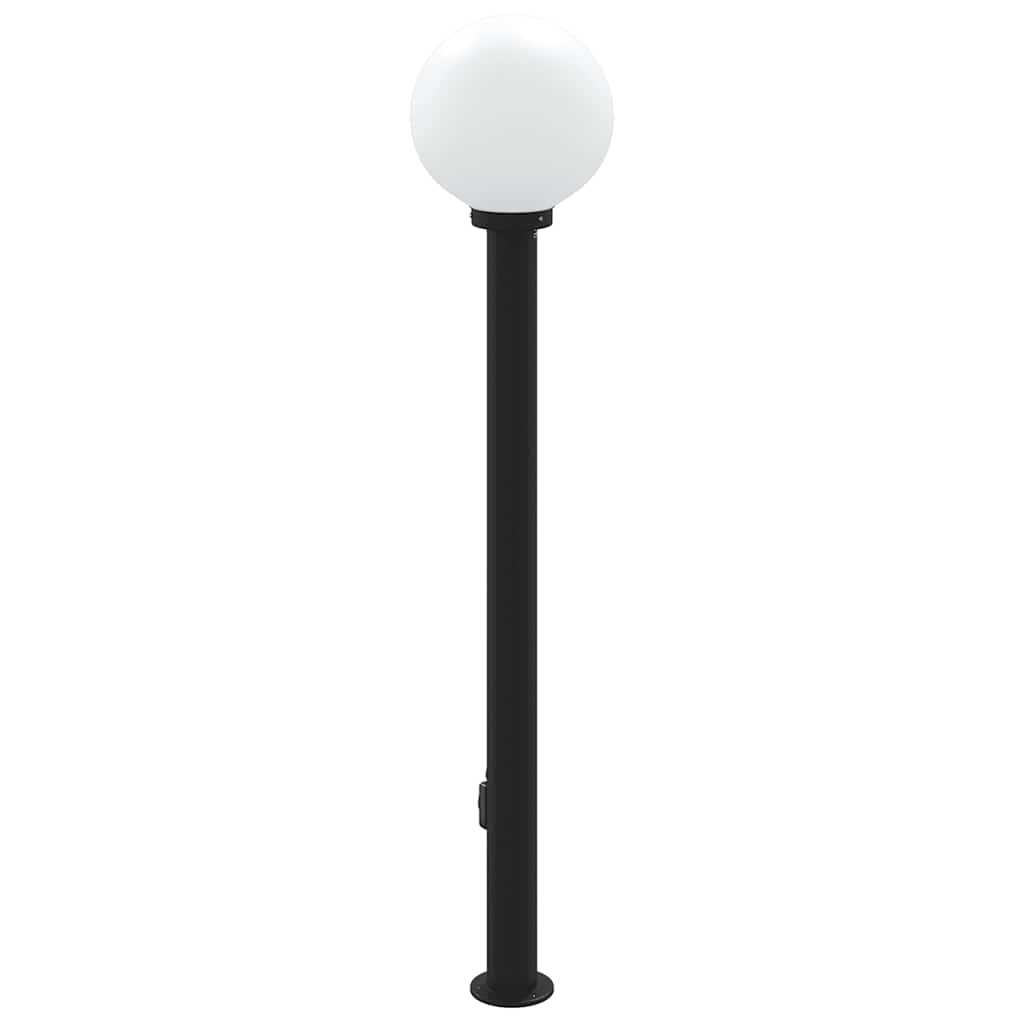 Pollerleuchte mit Auslass 120 cm Schwarz IP44
