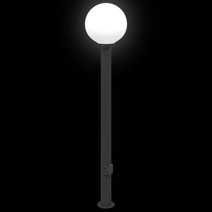 Pollerleuchte mit Auslass 120 cm Schwarz IP44