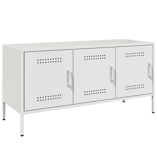 TV-Schrank Weiß 100,5x39x50,5 cm Stahl
