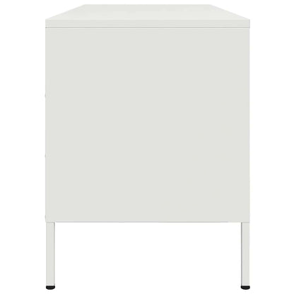 TV-Schrank Weiß 100,5x39x50,5 cm Stahl