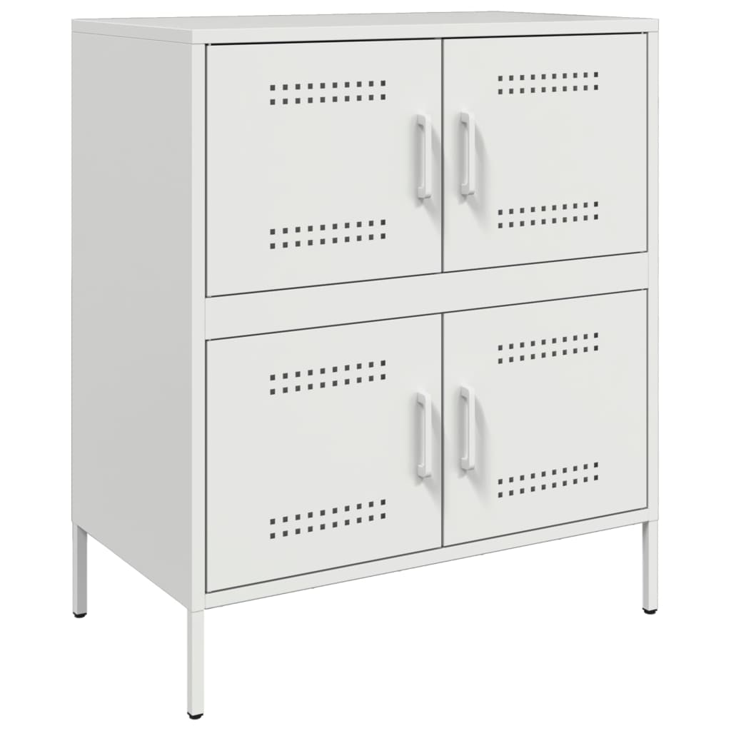 Sideboard Weiß 68x39x79 cm Stahl