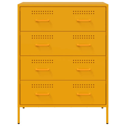 Sideboard Senfgelb 68x39x89 cm Stahl
