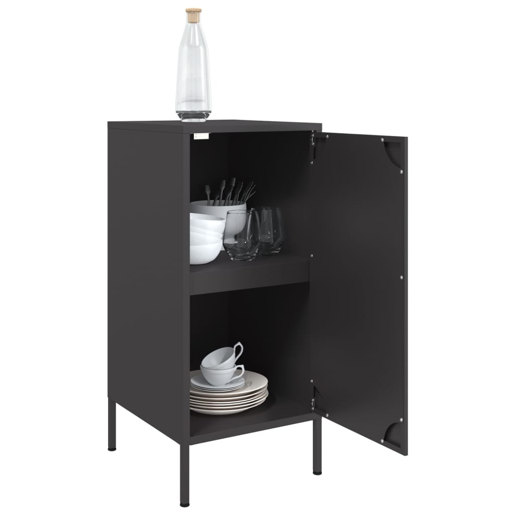 Sideboard Schwarz 36x39x79 cm Stahl