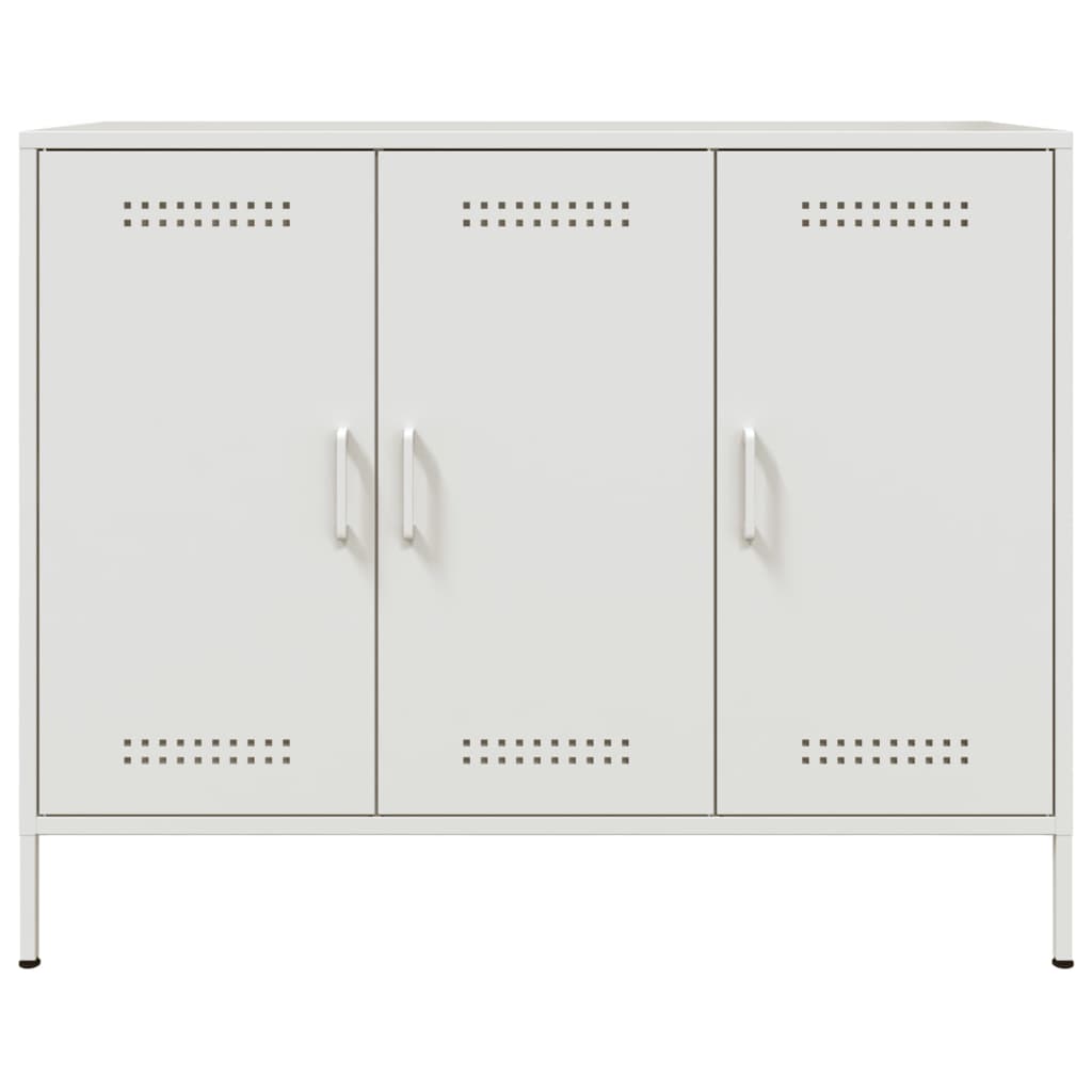 Sideboard Weiß 100,5x39x79 cm Stahl